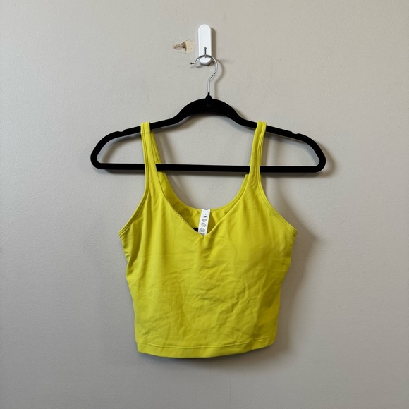 Lululemon women’s Align cropped tank top - Yellow Serpentine - Picture 2 of 5
